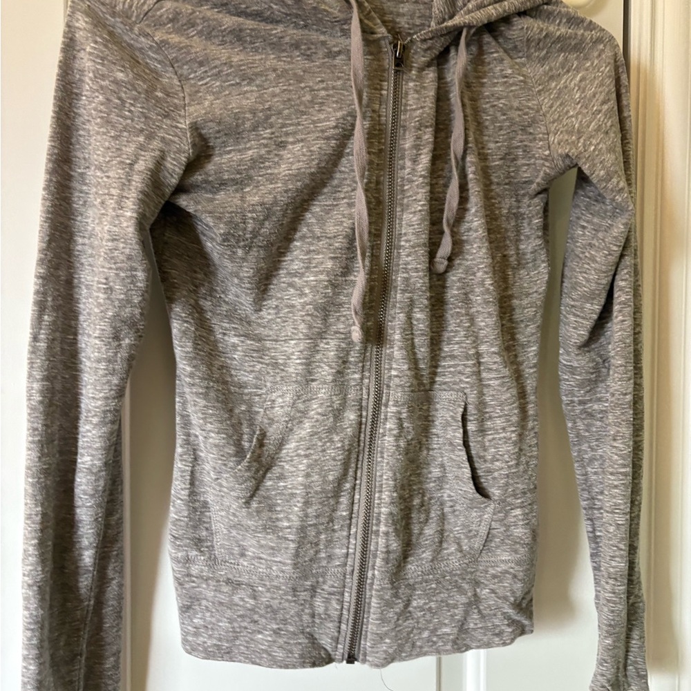 Aeropostale Gray Zip-Up Hoodie